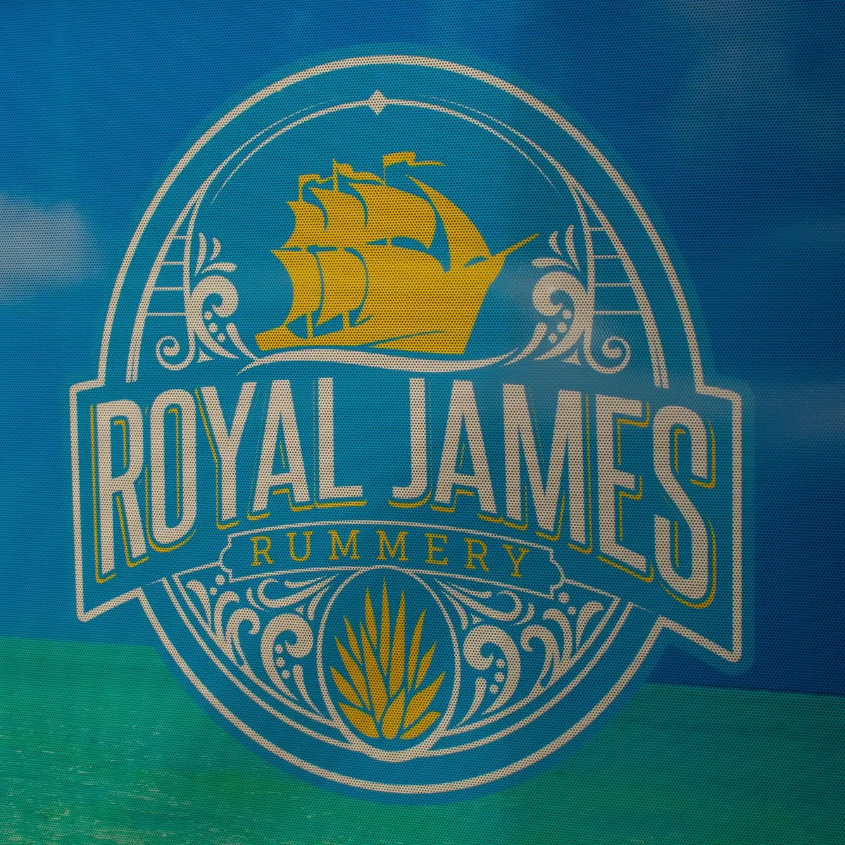 Royal James logo displayed inside our restaurant