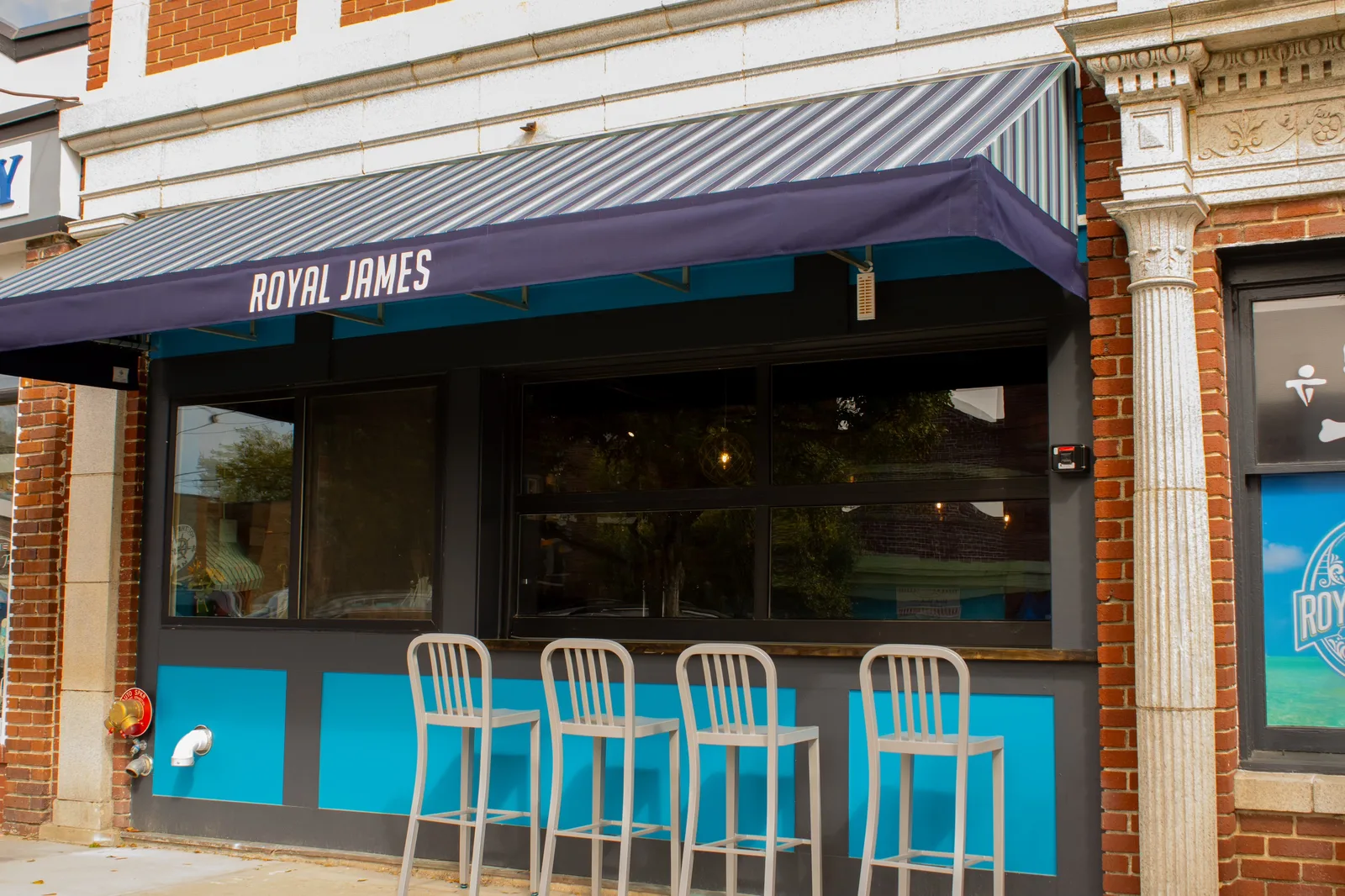 Royal James Rummery storefront on East Moore Street in downtown Southport